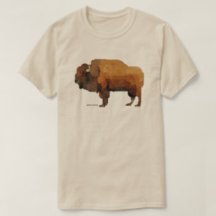 Camiseta Americana Buffalo (Bison) Watercolor