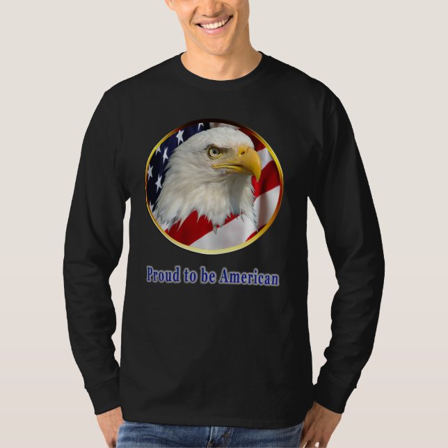Camiseta americana orgulhosa (Frente)