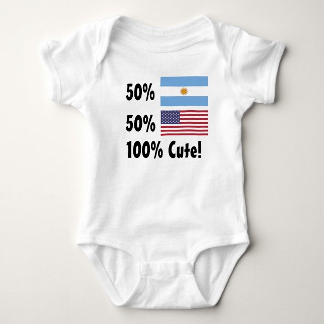 Camiseta Americano 100% do argentino 50% de 50% bonito (Frente)