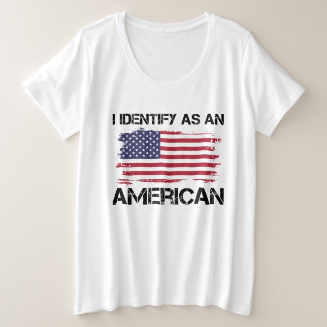 Camiseta Americano 4 de julho (Frente do Design)
