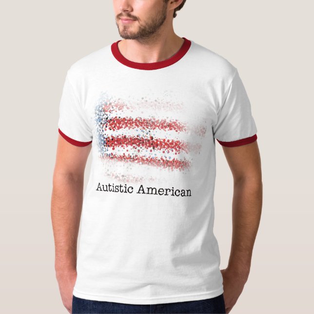 Camiseta Americano autístico (Frente)