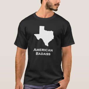 Camiseta Americano Badass de Texas