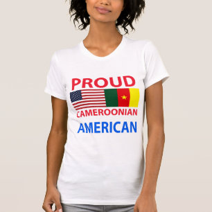 Camiseta Americano camaronês orgulhoso