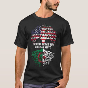 Camiseta Americano cresceu com as Raízes Argelinas e Bandei