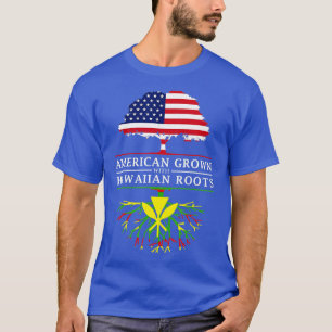 Camiseta Americano cresceu com as Raízes Havaianas Nativas