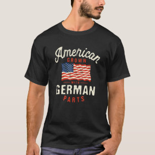 Camiseta Americano cresceu com Partes Patriotas Nacionais A