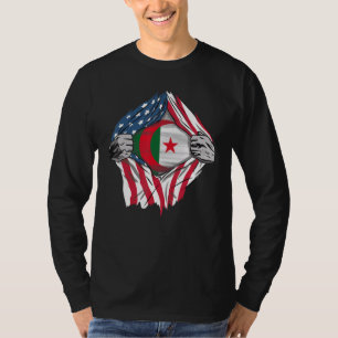 Camiseta Americano Cresceu com Raízes Argelinas 1