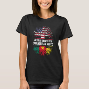 Camiseta Americano Cresceu Com Raízes Camaronesas E A Bande