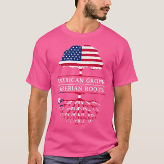 Camiseta Americano cresceu com Raízes Liberianas na Libéria