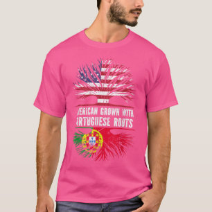 Camiseta Americano cresceu com Raízes portuguesas na Porta 