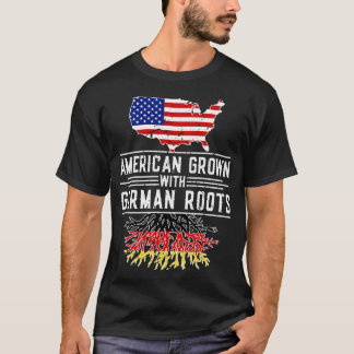 Camiseta Americano Cresceu no Orgulho das Raízes Alemãs na