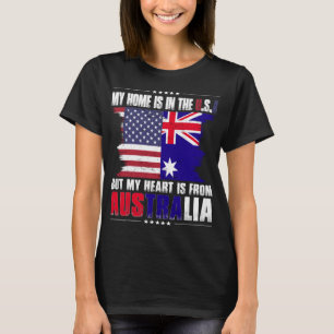 Camiseta Americano crescido australiano da Austrália