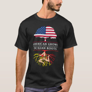 Camiseta Americano crescido com design siciliano de