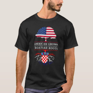Camiseta Americano crescido com raízes croatas - Croácia