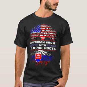 Camiseta Americano crescido com raízes eslovacas