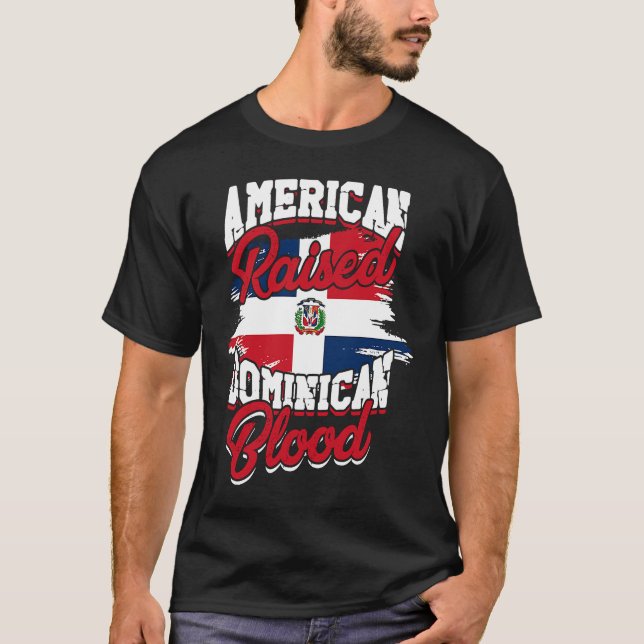 Camiseta Americano criado com raízes dominicanas Pr Dominic (Frente)