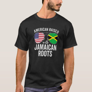 Camiseta Americano Criado Com Raízes jamaicanas Usa Jamaica