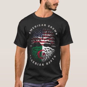 Camiseta Americano Cultivou Arrastões Argelinas Bandeira Ar
