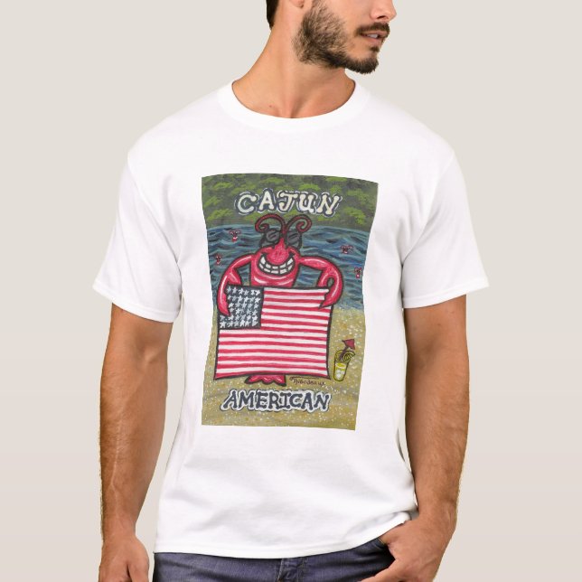 Camiseta Americano de Cajun! (Frente)