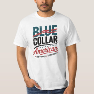 Camiseta - Americano de Colarinho Azul
