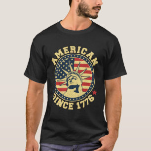 Camiseta Americano Desde 1776 4 De Julho Bandeira Americana