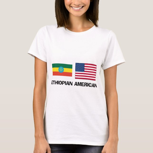 Camiseta Americano etíope (Frente)