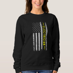 Camiseta Americano Flag Eletricista Lineman Lin