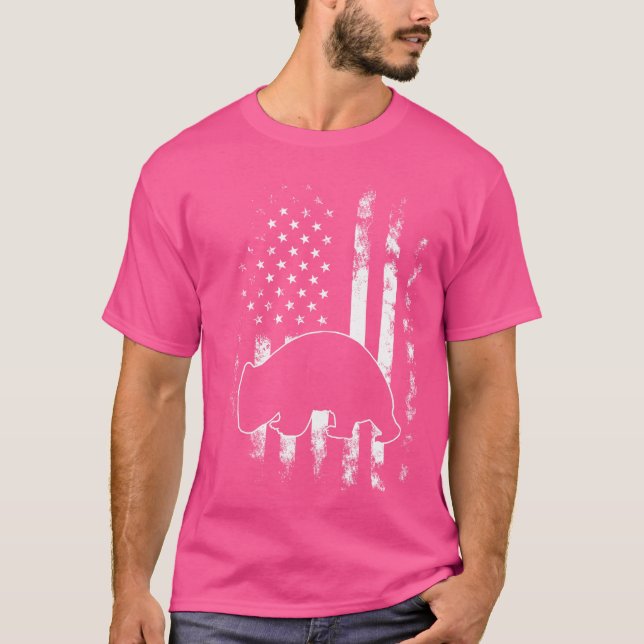 Camiseta Americano Flag Wombats (Frente)