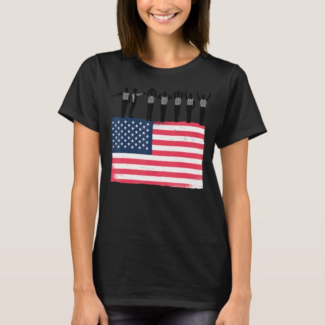 Camiseta Americano Futebol Referente Linha Lateral do Fim F (Frente)