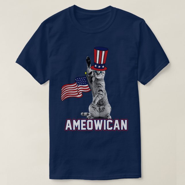 Camiseta Americano Kitten  (Frente do Design)