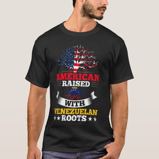 Camiseta Americano Levantado com a Venezuela (Frente)