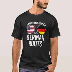 Camiseta Americano Levantado com Raízes Alemãs Norte-Americ
