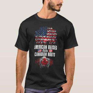 Camiseta Americano Levantado com Raízes Canadianas na Améri