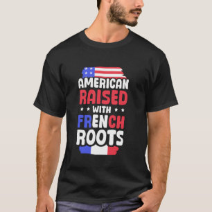 Camiseta Americano Levantado com Raízes Francesas França Am