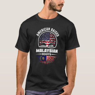 Camiseta Americano Levantado com Raízes Malaias Malásia Mal
