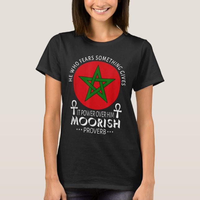 Camiseta Americano Moorado Que Teme Soprar Mouros Islâmicos (Frente)