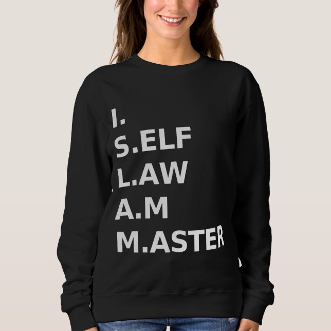 Camiseta Americano moribundo I Self Law Am Master (Frente)