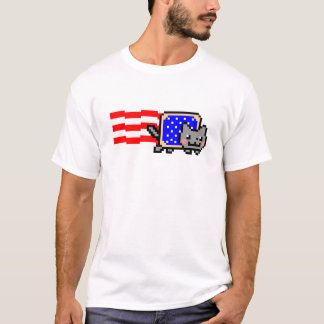 Camiseta Americano Nyan Cat® Shirt~!