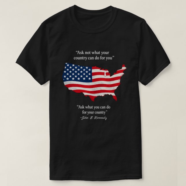 Camiseta Americano Patriótico (13a) (Frente do Design)