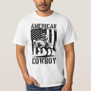 Camiseta Americano Patriótico Caubói