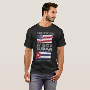 Camiseta Americano pelo cubano do nascimento pela herança