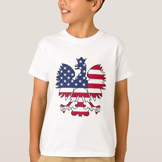 Camiseta Americano polonês Eagle (Frente)