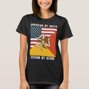 Camiseta Americano por Birth Sicilian por Blood