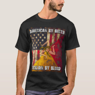 Camiseta Americano por Birth Sicilian por Blood