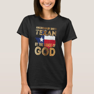 Camiseta Americano Por Nascimento Texano Pela Graça De Deus