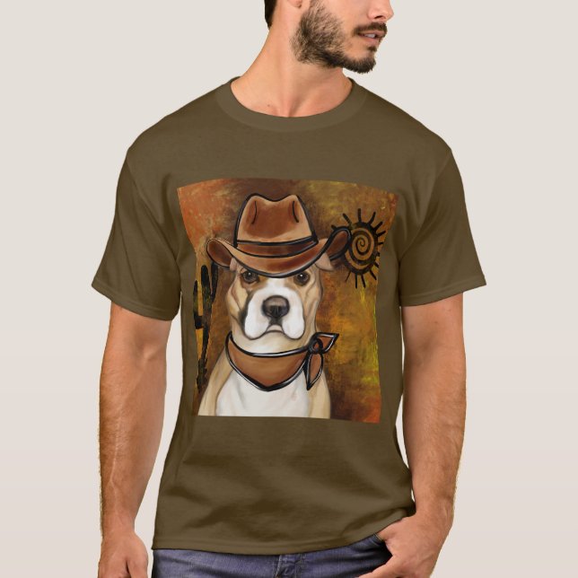 CAMISETA AMERICANO STAFFORDSHIRE TERRIER (Frente)