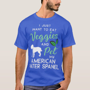 Camiseta Americano Water Spaniel Dog Charuto dono Birô