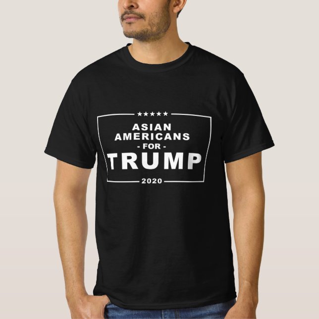 CAMISETA AMERICANOS ASIÁTICOS PARA O TRUMP 2020 (Frente)