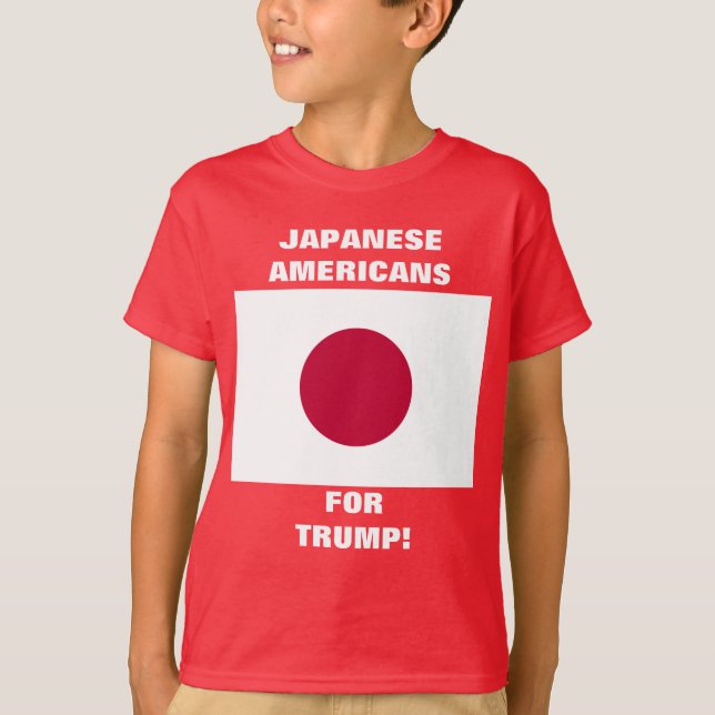 CAMISETA AMERICANOS JAPONESES PARA TRUMP! (Frente)