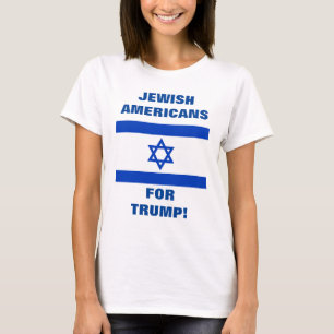 CAMISETA AMERICANOS JUDEUS PARA TRUMP!
